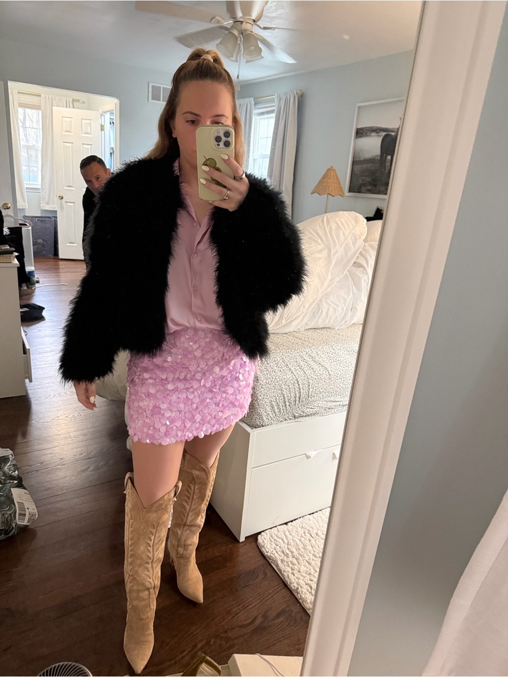 ZARA Sequin Mini Skirt